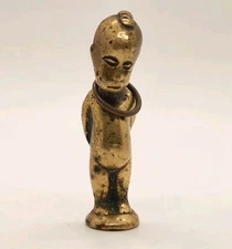 Vintage Art Deco Hagenauer Style Brass African Child Figurine