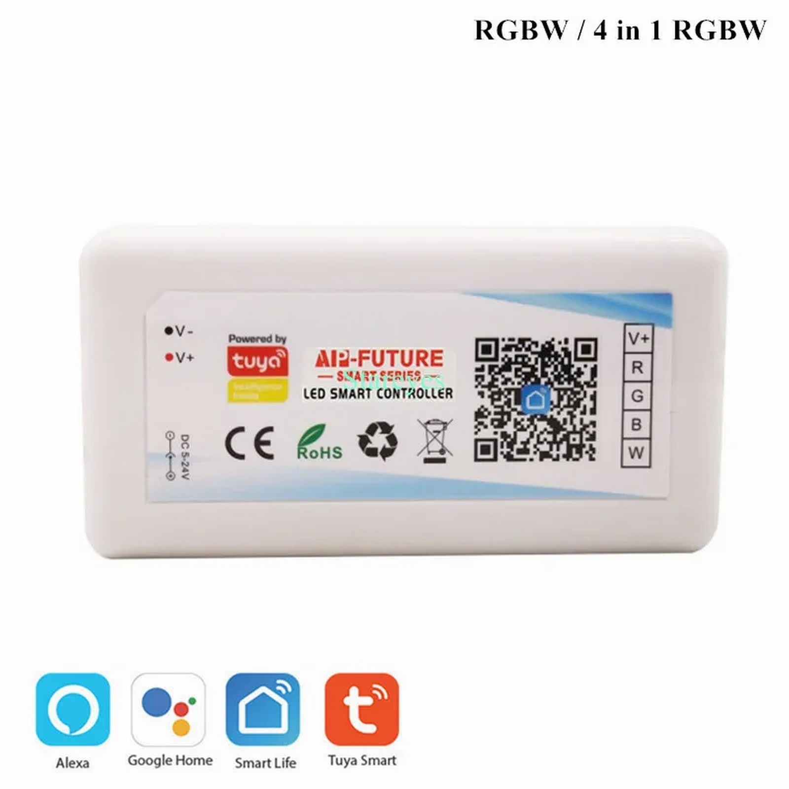 WiFi Tuya LED Controller 5-in-1 RGB RGBW CCT for LED Strips