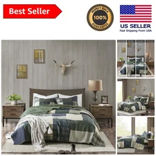 Woolrich Mill Creek Reversible Quilt Set - Cozy Oversized Full/Queen Bedding