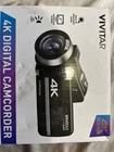 Vivitar Compact 4K Digital Camcorder - Black - DVR4K-BLK - w/all Accessories