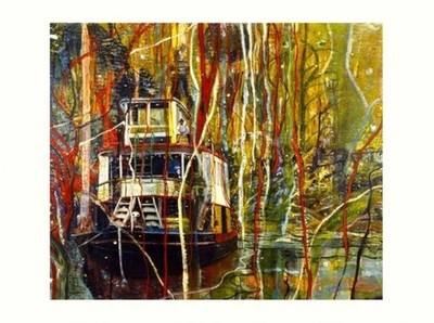 Peter Doig, Okahumkee (Some other people's Blues) Druck ungerahmt 45x61cm