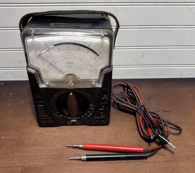 Vintage TRIPLETT 630-NS Analog Multimeter W/ Leads Tested