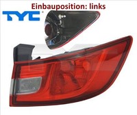 TYC 11-12356-01-2 Heckleuchte Links RüCklicht Hecklicht RüCkleuchte