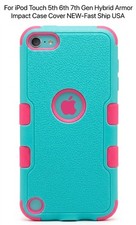 For iPod Touch 5th 6th 7th Gen Hybrid Armor Impact Case Cover NEW-Fast Ship USA