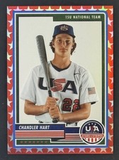 2023 USA Baseball Stars & Stripes - Chandler Hart #28 Red Stars Prizm /149