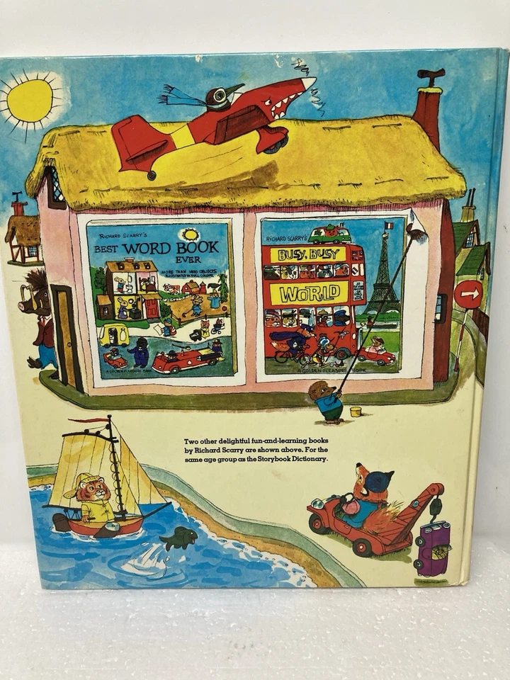 Richard Scarry’s Story Book Dictionary Vintage Hardcover - Image 4 of 4