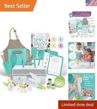JR Kids Real Cooking and Baking Ultimate Gift Set  Montessori Kid-Safe Knive...