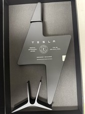 Rare Tesla Mezcal Bottle Matte Black Limited Edition Collectible Empty