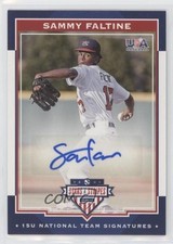 2017 Panini USA Baseball Stars & Stripes 68/199 Trey Faltine Sammy #8 Auto a3i