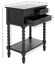 Safavieh ATHENA 3 DRAWER CONSOLE TABLE, Reduced Price 2172772073 CNS5703B