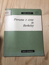 Libro Nemo Gonano - Persona e cosa in Berkeley (Menini - Spilimbergo)
