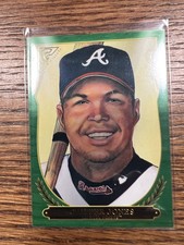 2018 Topps Gallery #HOF-30 Chipper Jones Hall of Fame Gallery Green #/250