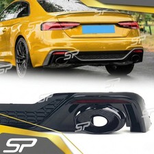 Für Audi A5 F5 S-Line RS5 Look Heckdiffusor Endrohrblenden Set Coupé Sportback