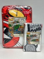 Marvel Comics Super Soft Twin/Full Comforter Sheet Set Lot Of 2 Superheros