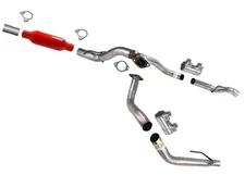 Weld On M80 Cherry Bomb Muffler Dual Tail Pipe for GM Silverado 2019-2023 5.3L