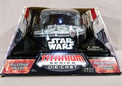 Star Wars Titanium Millennium Falcon 2006 Hasbro Galoob Ultra Vehicle