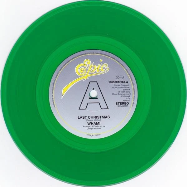 WHAM! LAST CHRISTMAS / EVERYTHING SHE WANTS 7" VINYL limited edition green vinyl - Bild 4 von 4