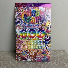 NEW LISA FRANK Sticker Book Over 600 Stickers, Unicorns   Cupcakes   Colorful