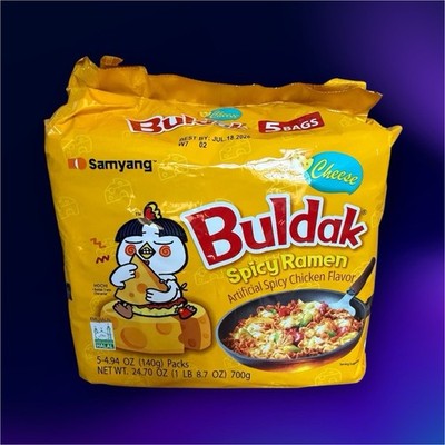 Samyang Buldak Spicy Ramen Cheese Spicy Chicken Flavor [Pack of 5]