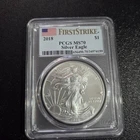 FIRST STRIKE 2018 PCGS MS70 SILVER EAGLE