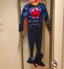 Jazwares Miles Morales Spider-Man Costume Padded w/ Gloves Boys M 7-8 