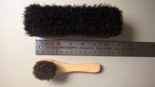 Florsheim Shoe Brushes Pair 100 Horsehair Walnut  Pine Color Wood