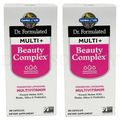 Garden of Life Dr Formulated Multi+ Fermented Beauty Complex 30 Count Lot of 2