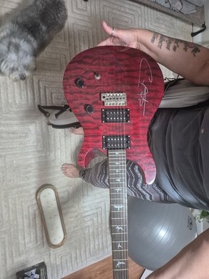 SIGNED by CARLOS SANTANA PRS Electric Red Quilted Maple Top RightHanded 6-String