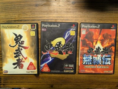 Onimusha 1 2 & Buraiden (Blade Warriors) Lot Playstation 2 PS2 CIB Japan US Sell