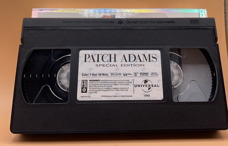 Patch Adams VHS 1999 Robin WIlliams  **Buy 2 Get One Free** - Image 3 of 3