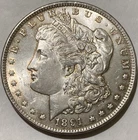 1891-CC Morgan Silver Dollar Original Toned Uncirculated Spitting Eagle Variety!