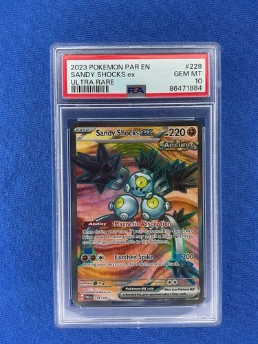 2023 Pokemon Paradox Rift Sandy Shocks EX #228 Ultra Rare PSA 10