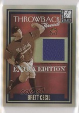 2007 Donruss Elite Extra Edition Throwback Threads /500 Brett Cecil #TT-BC s7f