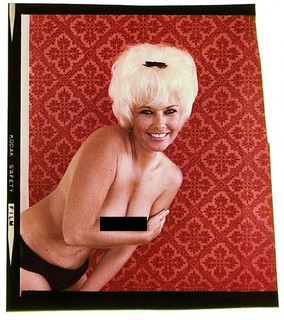 Bunny Yeager Estate Original Transparency Negative of Robin Waring w/ Copyright