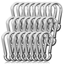 60pcs 3 Heavy Duty Spring Snap Hook M8 5/16 Galvanized Steel Snap Hook Carabin