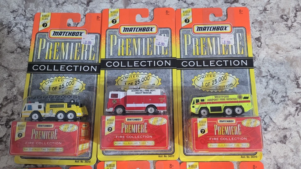 Matchbox 1996 Premiere Fire Collection - Series 7 Entire Set of 6 - /25000 NIB! - Image 2 of 4