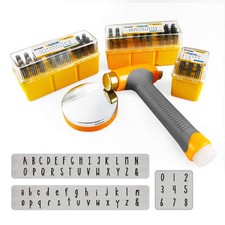 Metal Stamps for Jewelry Making, Art Font Uppercase Letter Punch Set and Art ...