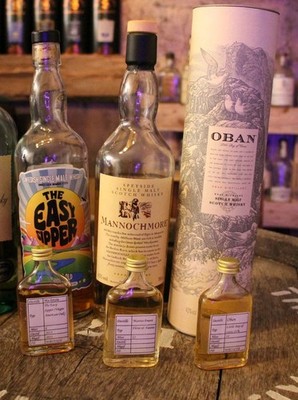 Whisky Raritäten: 3x 4cl Samples: Oban, Mackmyra, Mannochmore