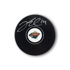 Joel Eriksson Ek Autographed Minnesota Wild Hockey Puck