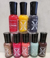 Lot Of 8 Sally Hansen Xtreme Wear Nail Polish Colors