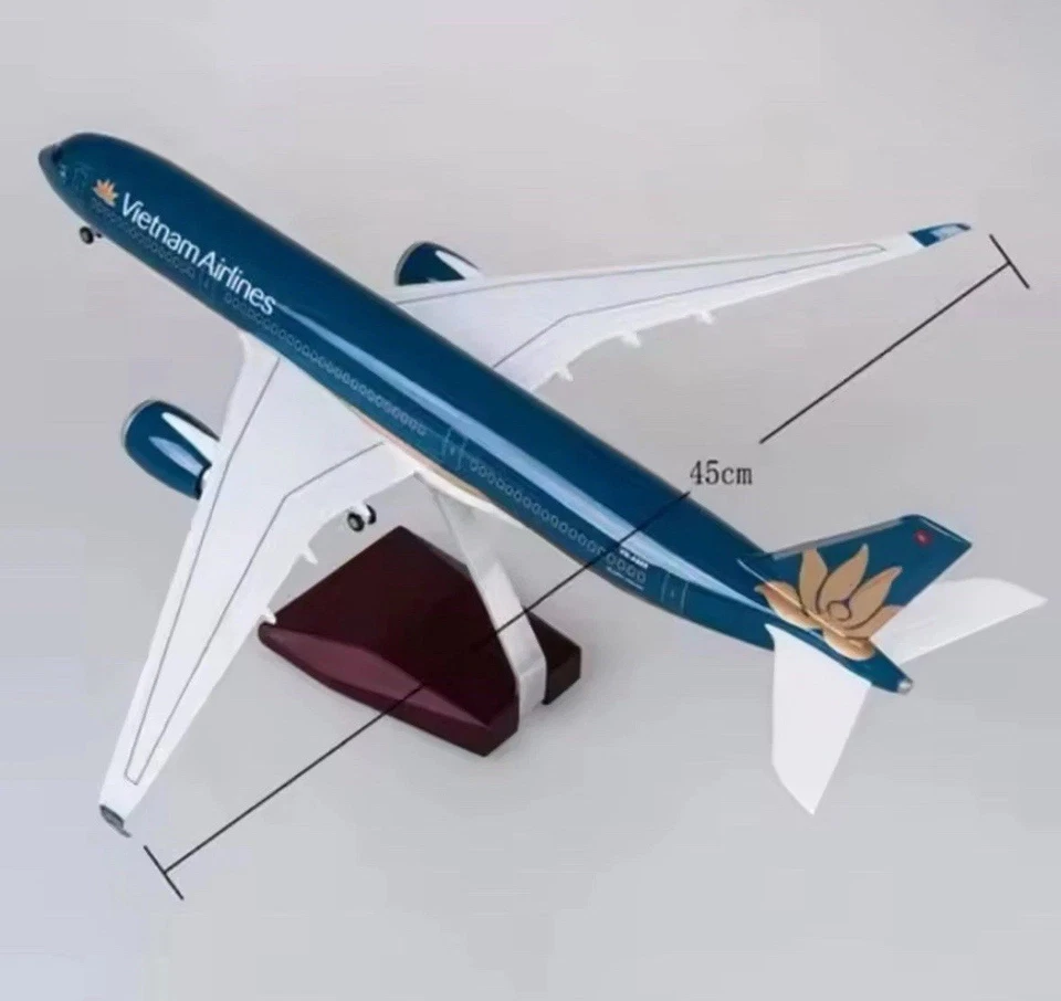 New 18+ Inch Vietnam Airlines A350 Passenger Airplane With Led Lights - Image 2 of 4