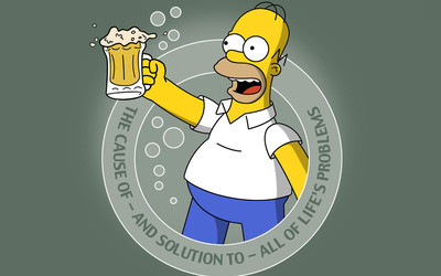 Cialda Per Torta Homer Simpson Birra Ostia Compleanno Ebay