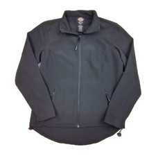 Women's Dickies Jacket SMALL Softshell Black Full Zip Ladies