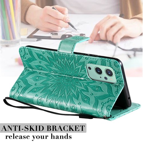 For OnePlus Nord N100 N200 9 8T Flower Pattern PU Leather Flip Wallet Case Cover - Picture 2 of 20