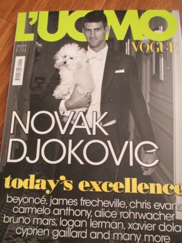 L`UOMO VOGUE 7/2011 Novak Djokovic BEYONCE Chris Evans BRUNO MARS Bruce Weber  - Afbeelding 1 van 12
