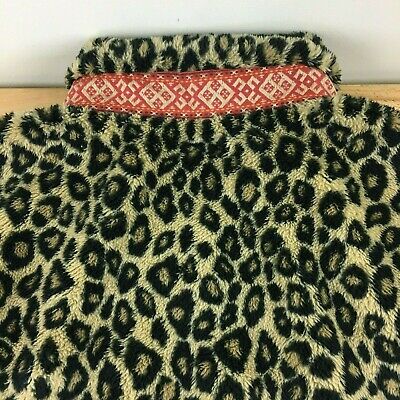 KAPITAL LEOPARD FLEECE FULL ZIP BLOUSON JACKET MADE IN JAPAN KAPITAL LEOPARD FLEECE FULL ZIP BLOUSON JACKET MADE IN JAPAN