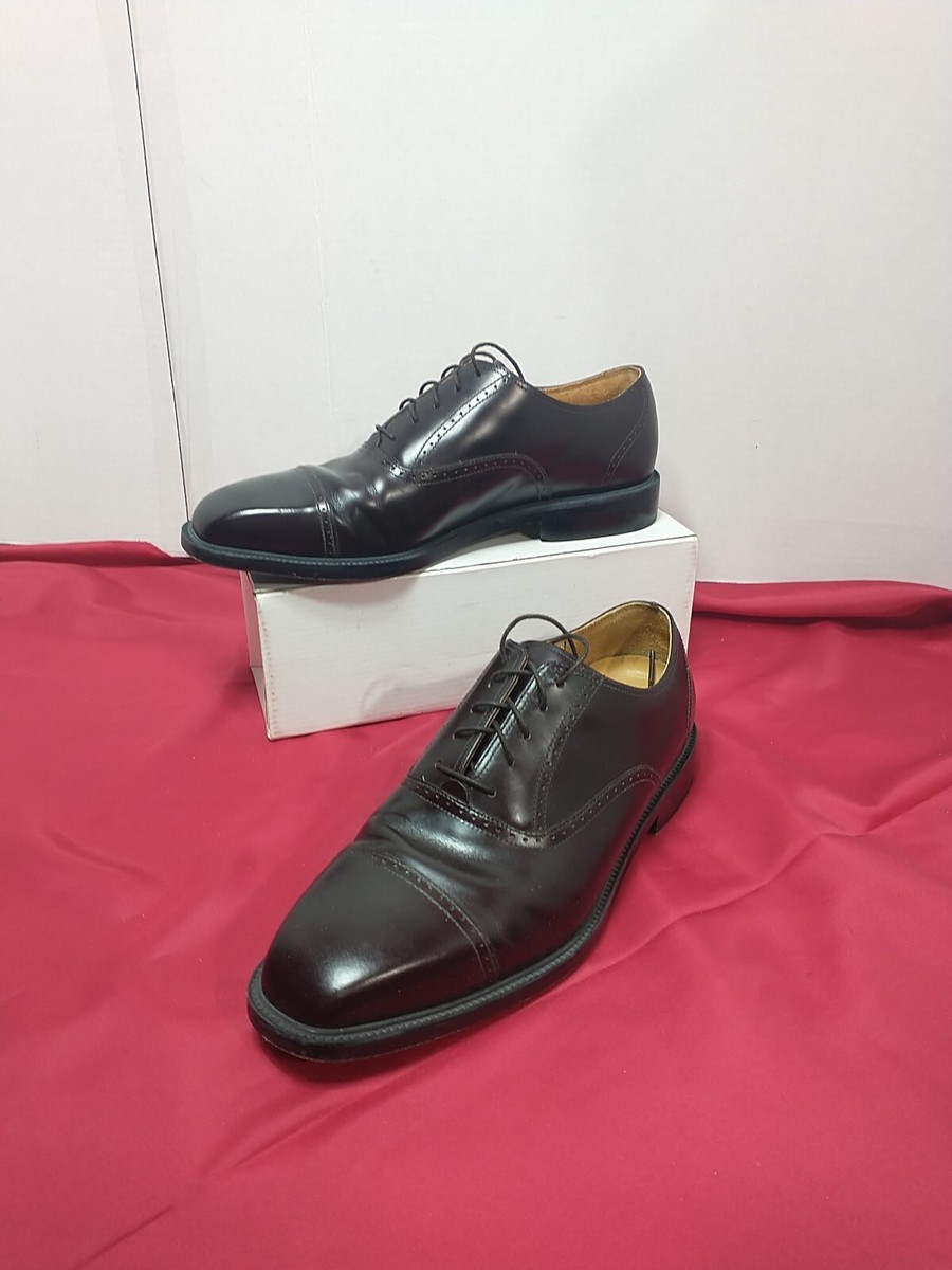 Rockport APM1141E Burgundy Leather Oxfords Cap Toe Dress  display picture 3