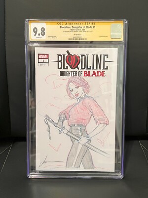 Bloodline Blade #1 Blank Sketch CGC SS 9.8 Joshua Sway Swaby Original Art