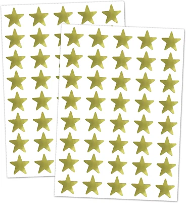 TOWNSTIX 1000 Pack, Gold Foil Star Metallic Stickers, 0.6" Diameter