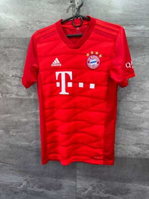 Maillot Domicile Bayern Munich 2019/2020 Adidas – Garçon Taille L – Rouge, Officiel